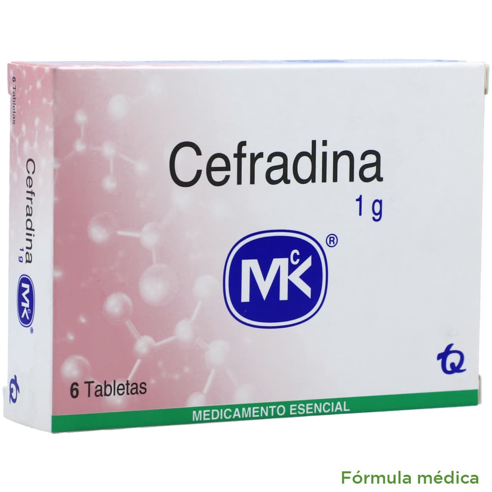 Cefradina 1000 Mg Tableta Caja X 6 Mk