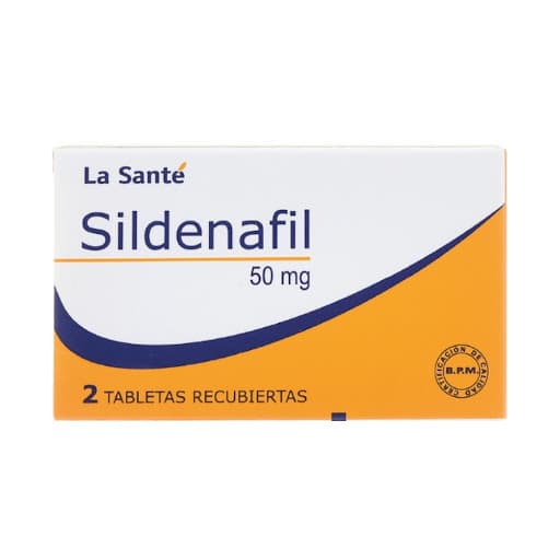 Sildenafil 50Mg Tabletas Masticables Caja X 2 Tabletas