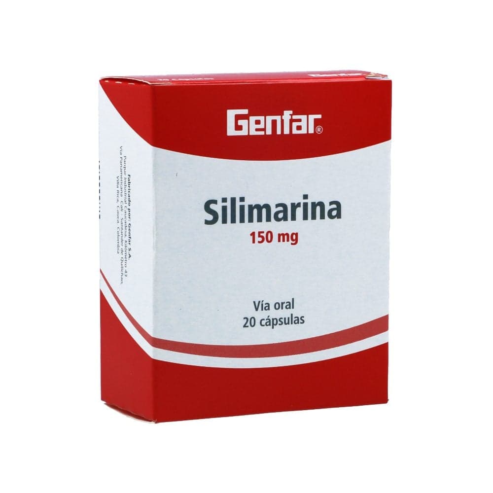 Silimarina Genfar 150Mg Caja X 20 Cápsulas