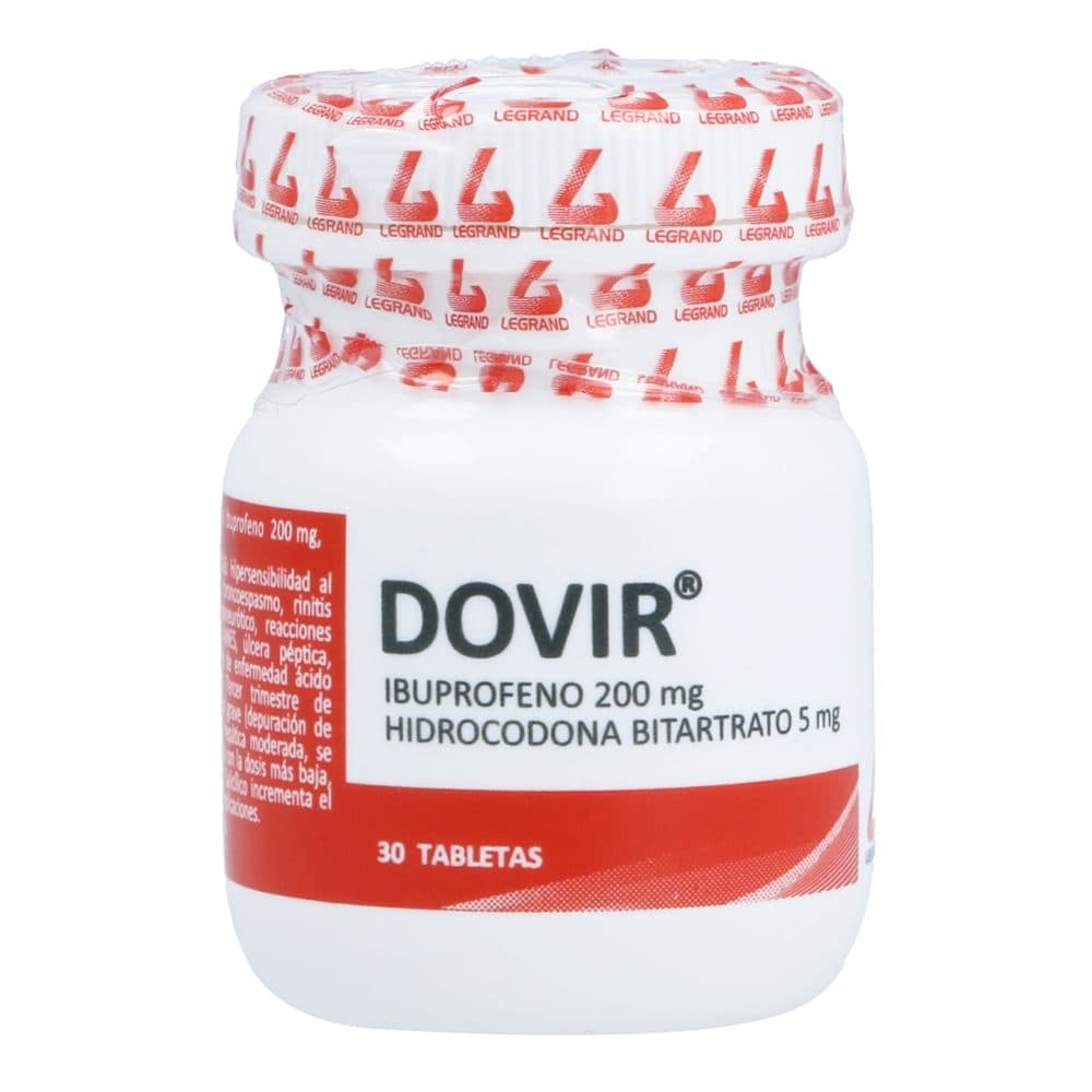 Dovir Tabletas 200Mg+5Mg Frasco X 30