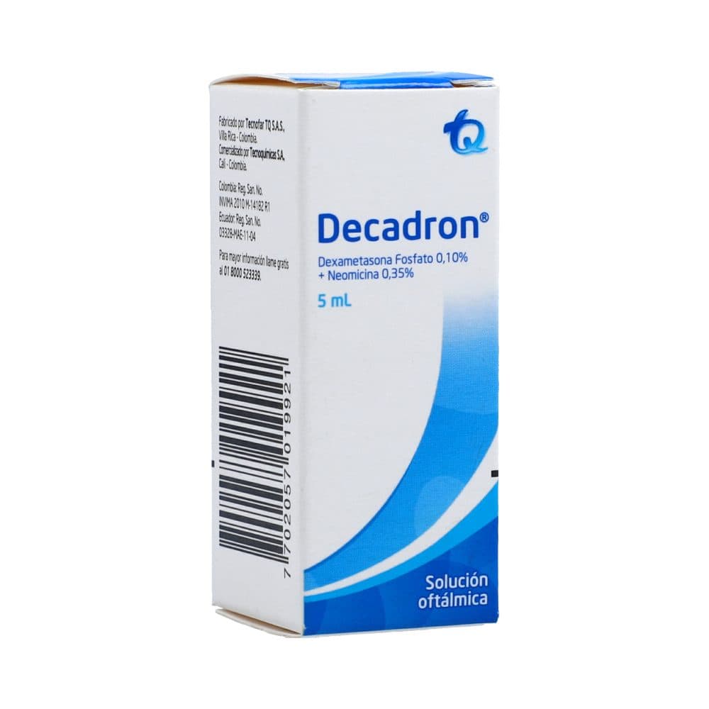 Decadron 1Mg+3.5Mg Solución Oftalmica Frasco X 5Ml