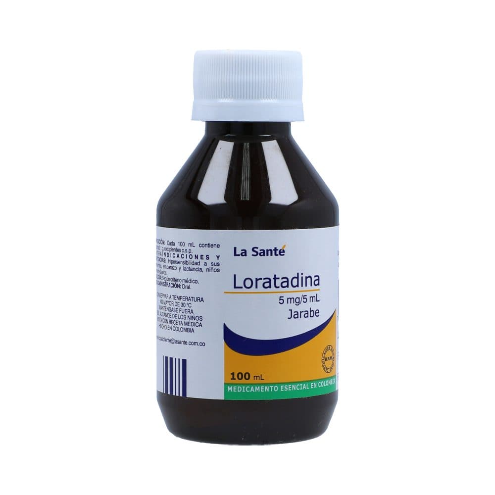 Loratadina Jarabe 5Mg/5Ml Frasco X 100 Ml