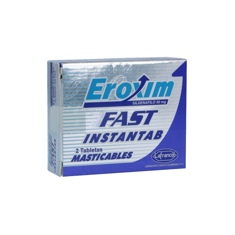 Eroxim 50Mg Caja X 2 Tabletas Masticables