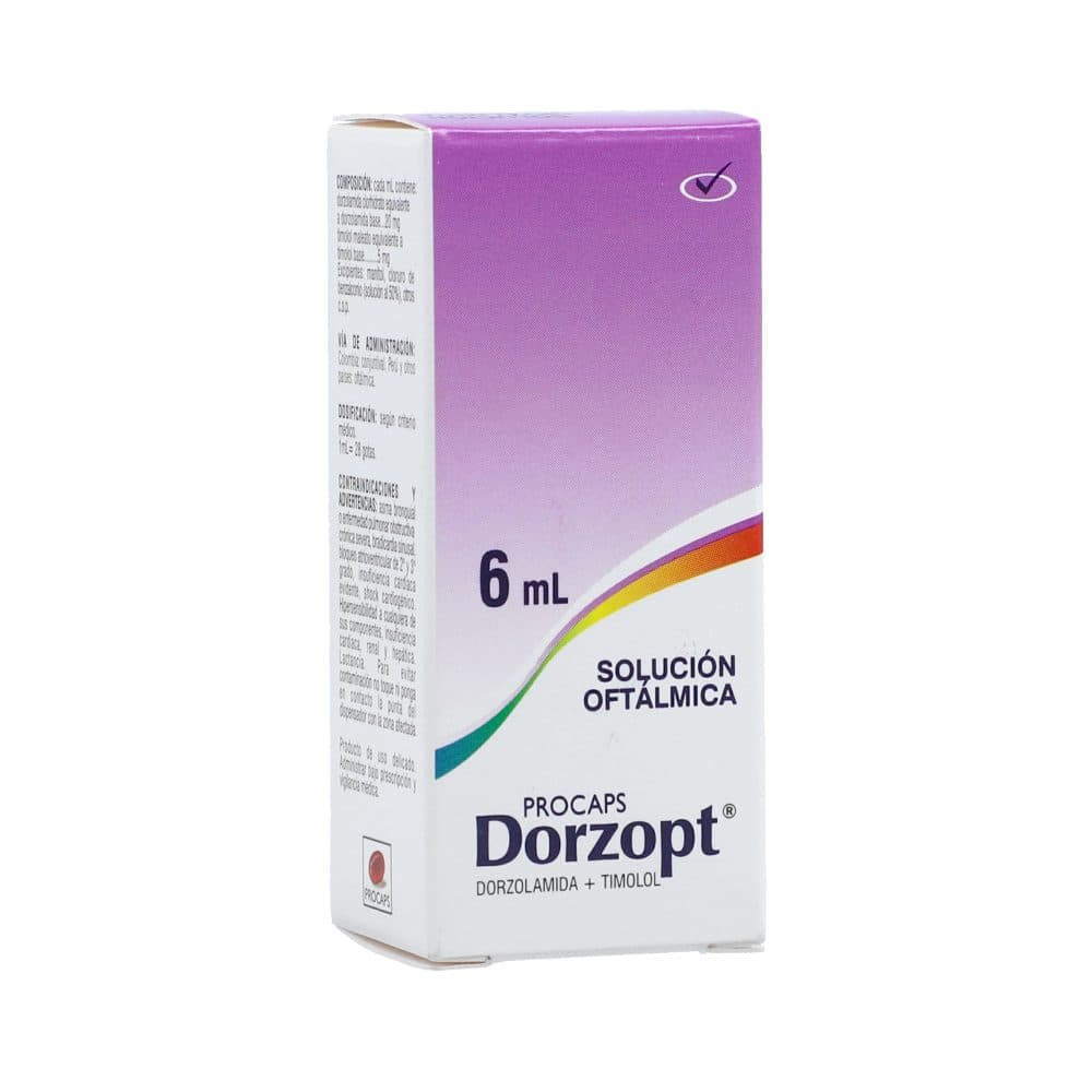 Dorzopt Solución Oftálmica (20Mg+5Mg)/Ml Frasco X 6Ml