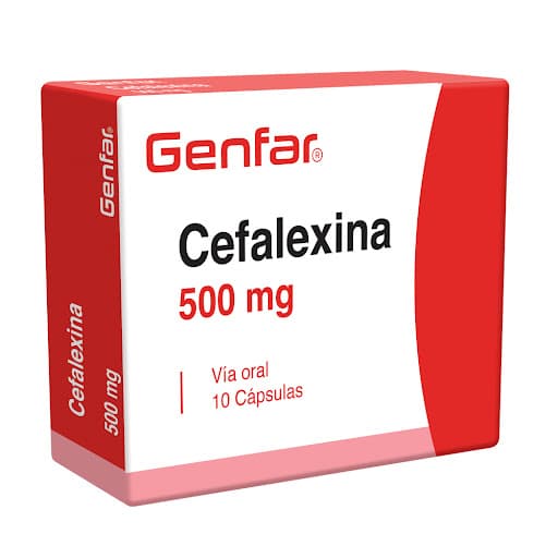 Cefalexina 500Mg Capsula Caja X 10 Genfar