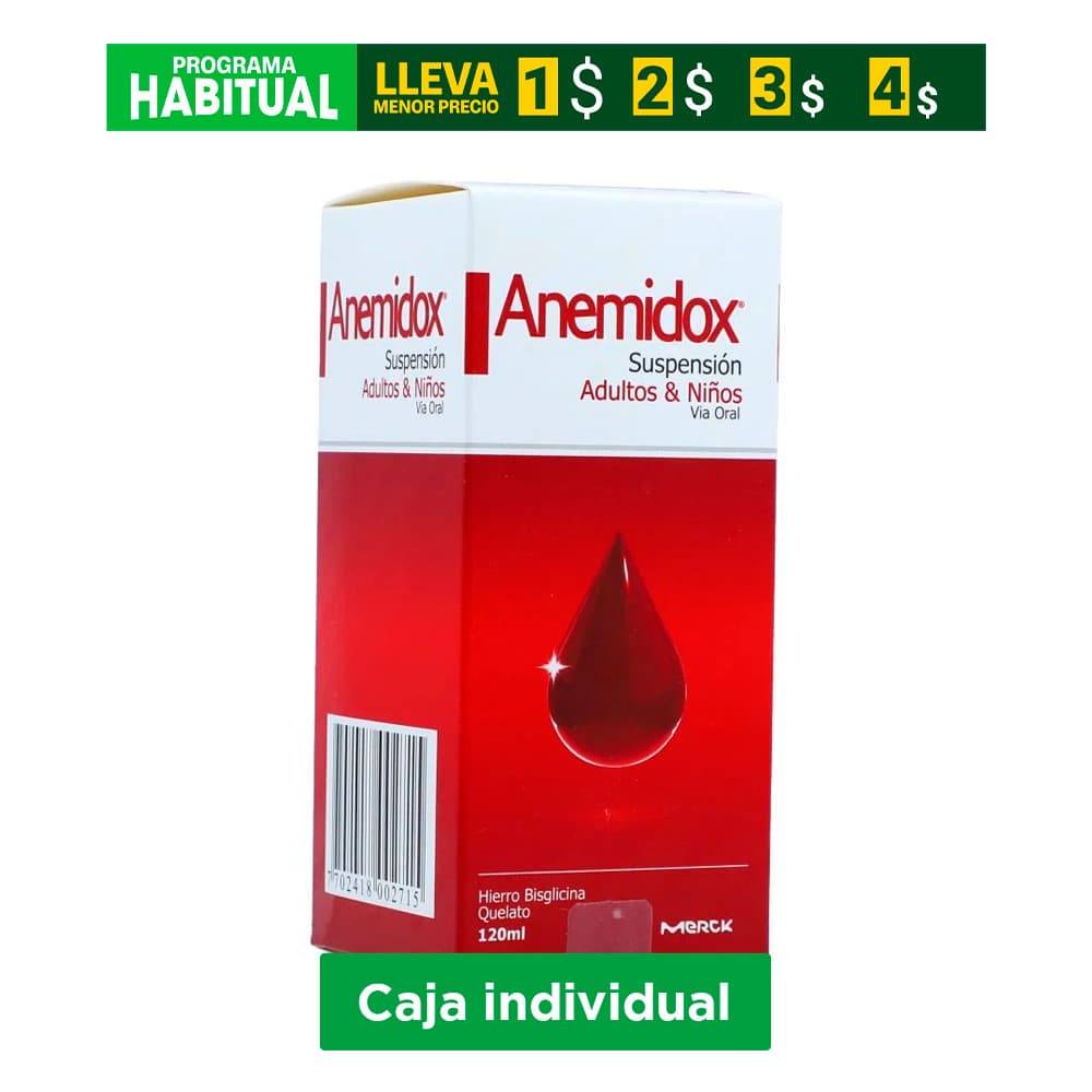Anemidox 6Mg/Ml Suspensión Oral Frasco X 120 Ml