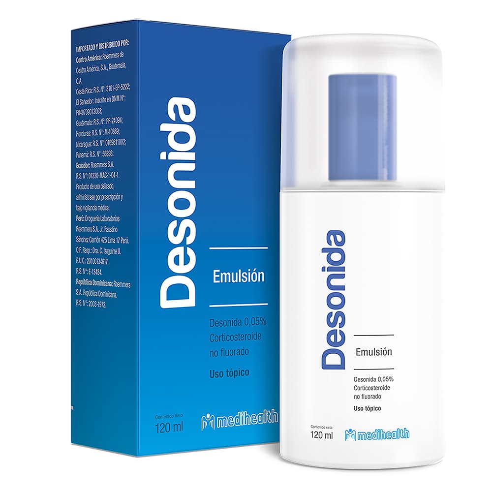 Desonida 0,05% Emulsion Tópica Frasco X 120 Ml