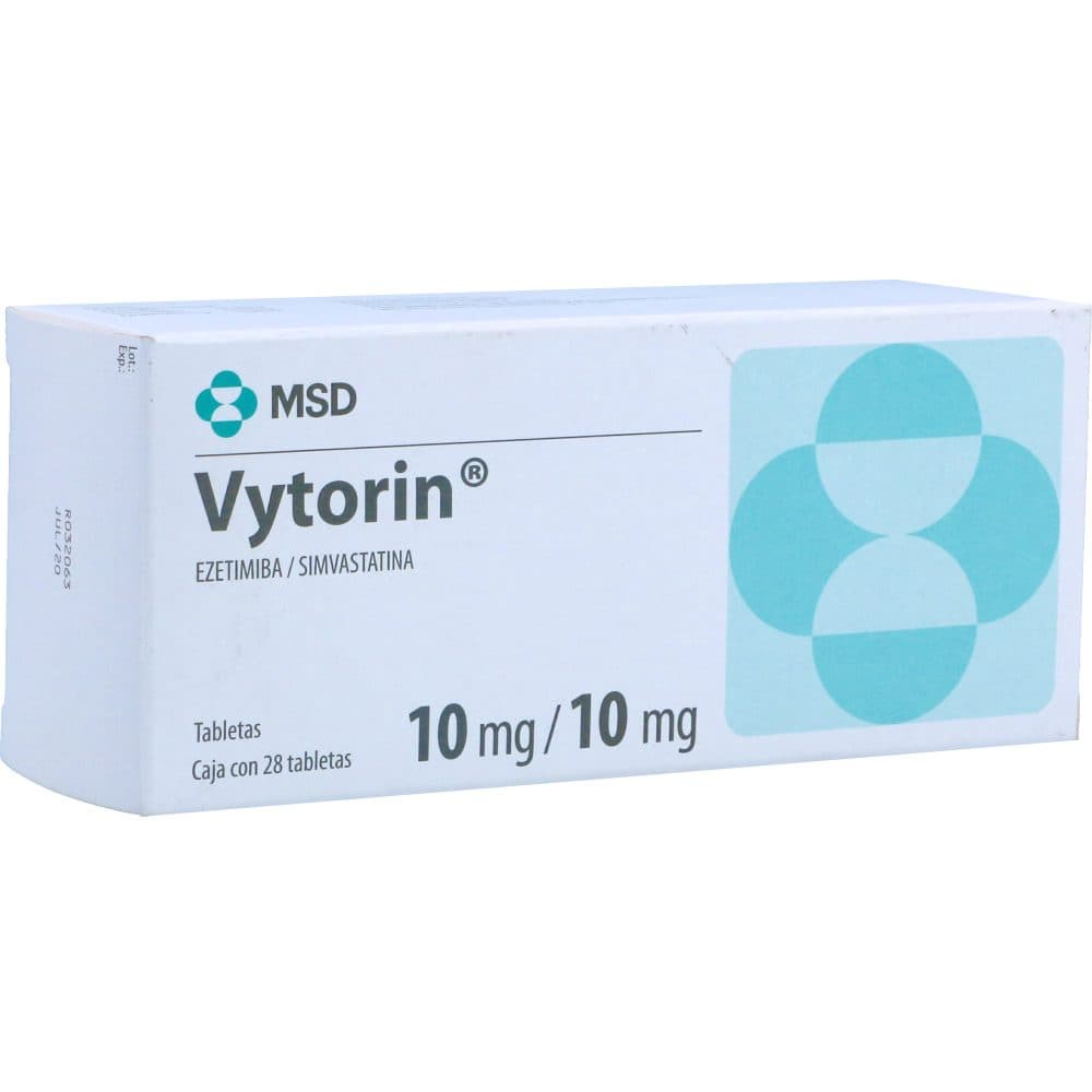 Vytorin 10Mg+10Mg Caja X 28 Tabletas