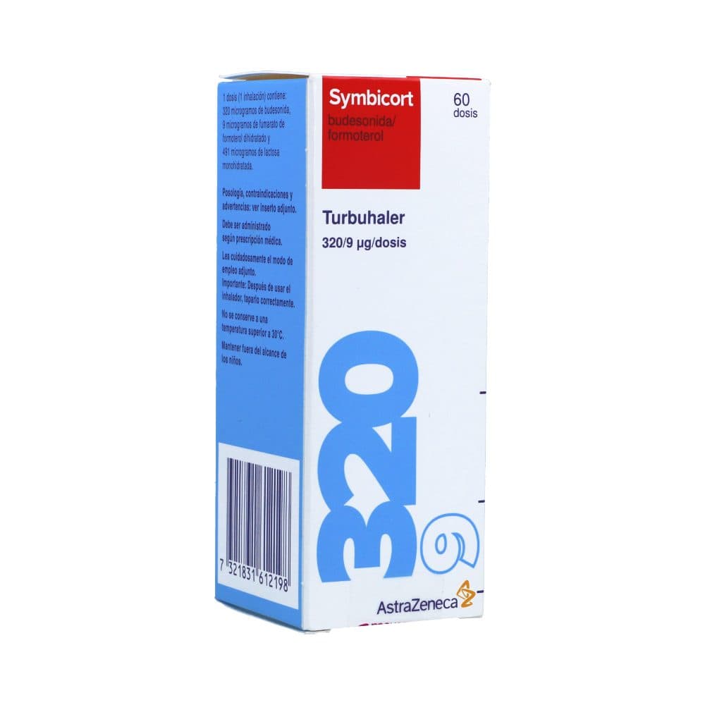 Symbicort Turbuhaler Cápsula Polvo Inhalable (320Mcg+9Mcg)/Dosis Frasco X 60Dosis