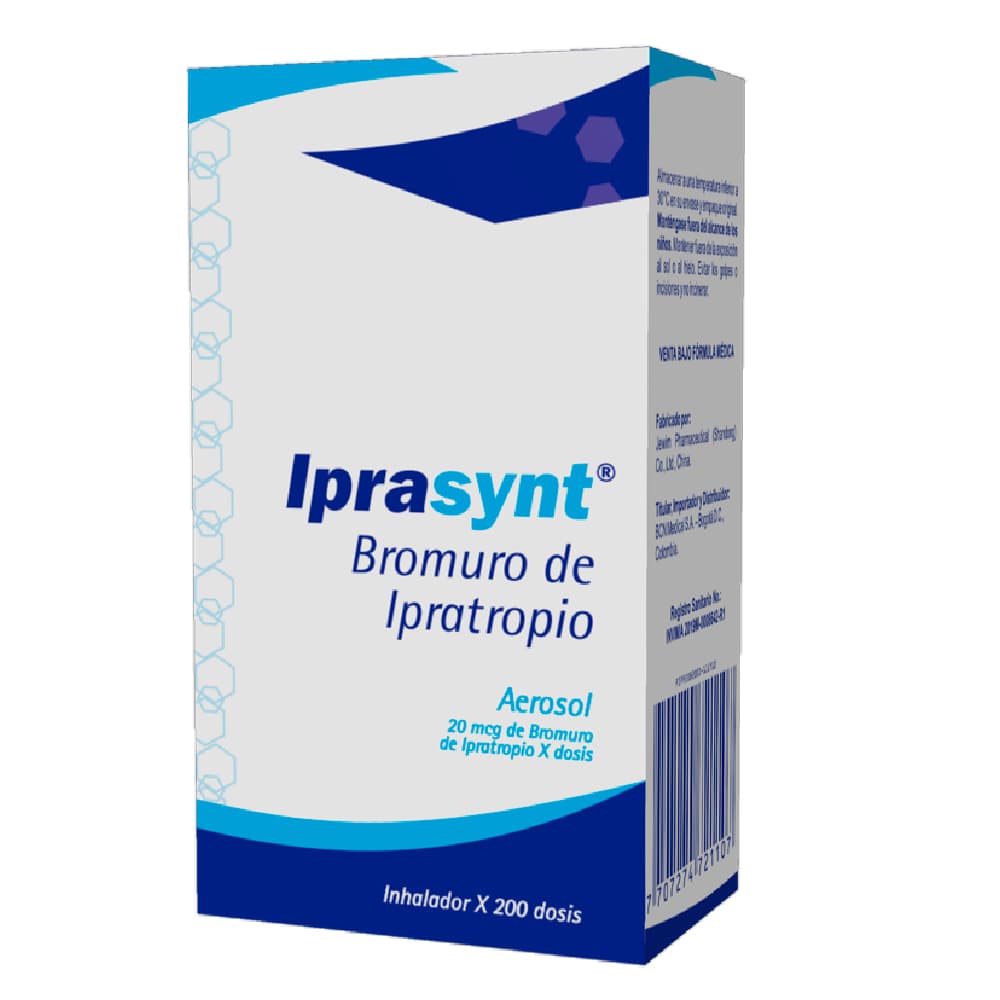 Iprasynt 20Mcg/Dosis Solución Inhalación Oral Frasco X 200 Dosis
