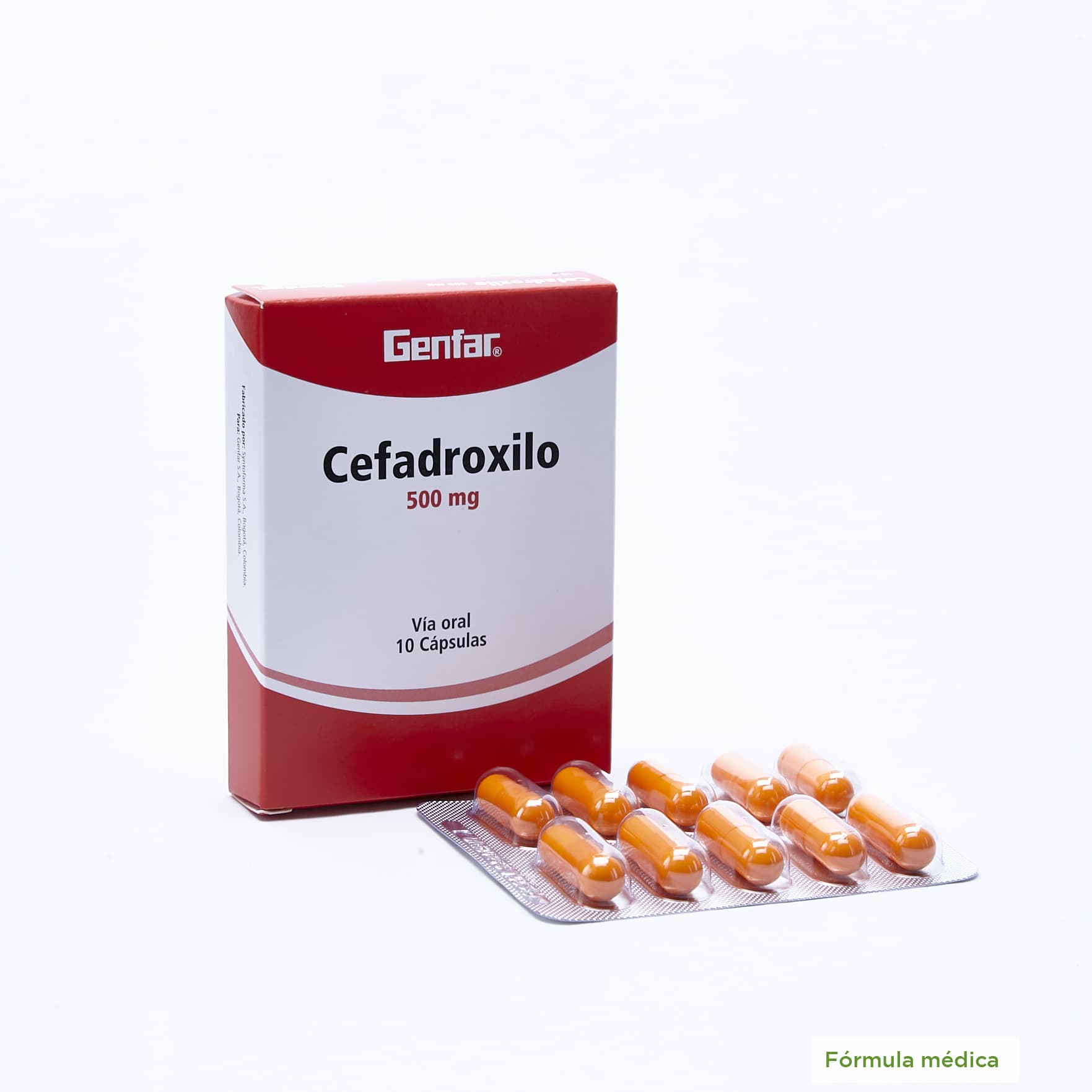 Cefadroxilo Cápsulas 500Mg Caja X 10