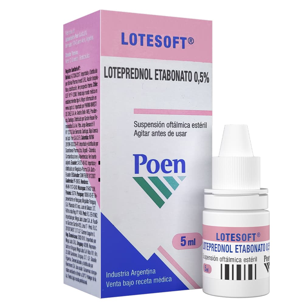 Lotesoft Suspensión Oftálmica Estéril 0,5% Frasco X 5Ml