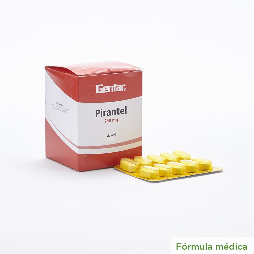 Pamoato De Pirantel 250Mg Tabletas Genfar Blister X 10