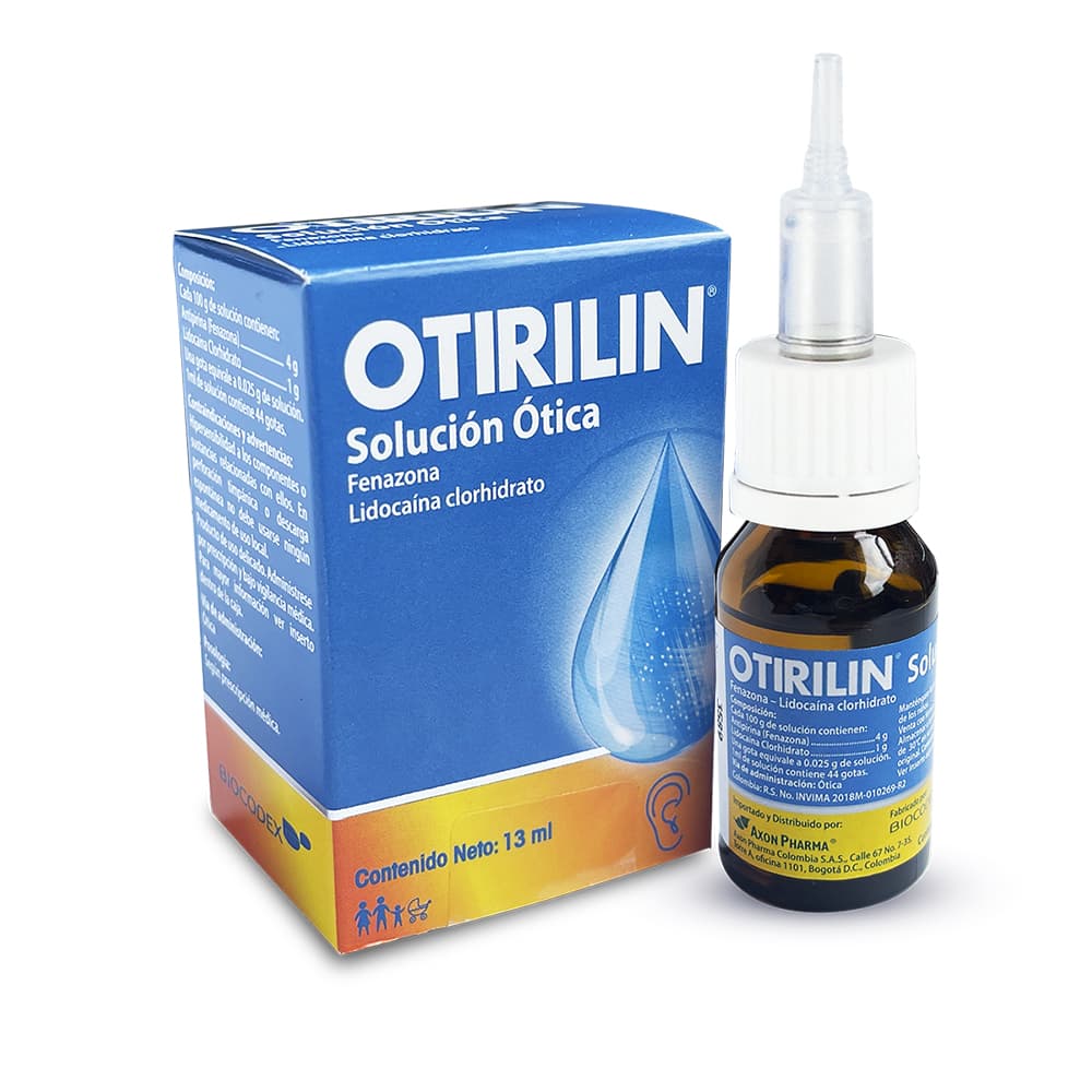 Otirilin (40Mg+10Mg)/Gr Solución Otica Frasco X 15 Ml