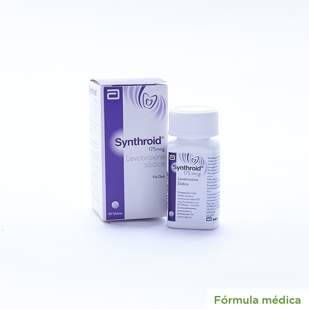 Synthroid 175Mcg Tableta Frasco X 90