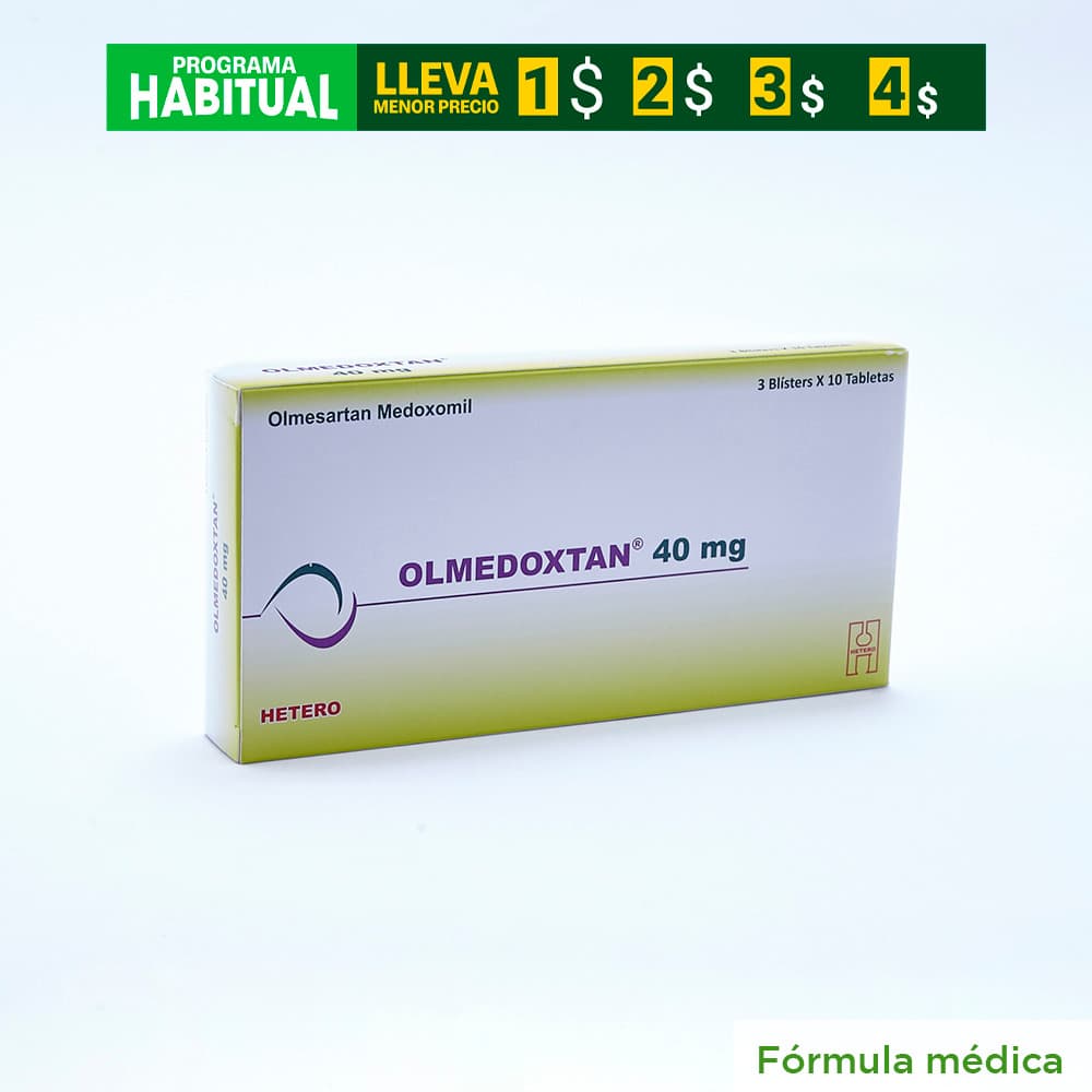 Olmedoxtan 40Mg Tableta Recubierta Caja X 30
