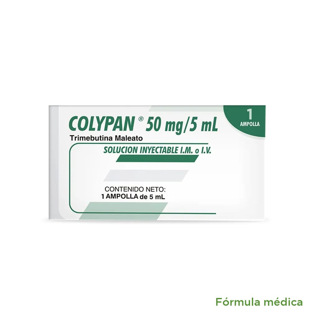Colypan 50Mg/5Ml(10Mg/Ml) Solución Inyectable Caja X 1 Ampolla X 5Ml