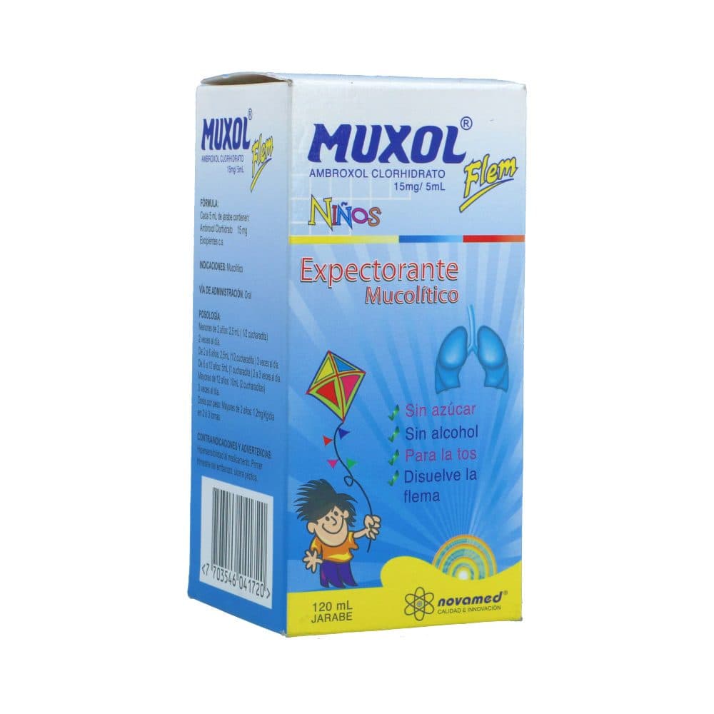 Muxol Flem Niños Jarabe Frasco X 120 Ml