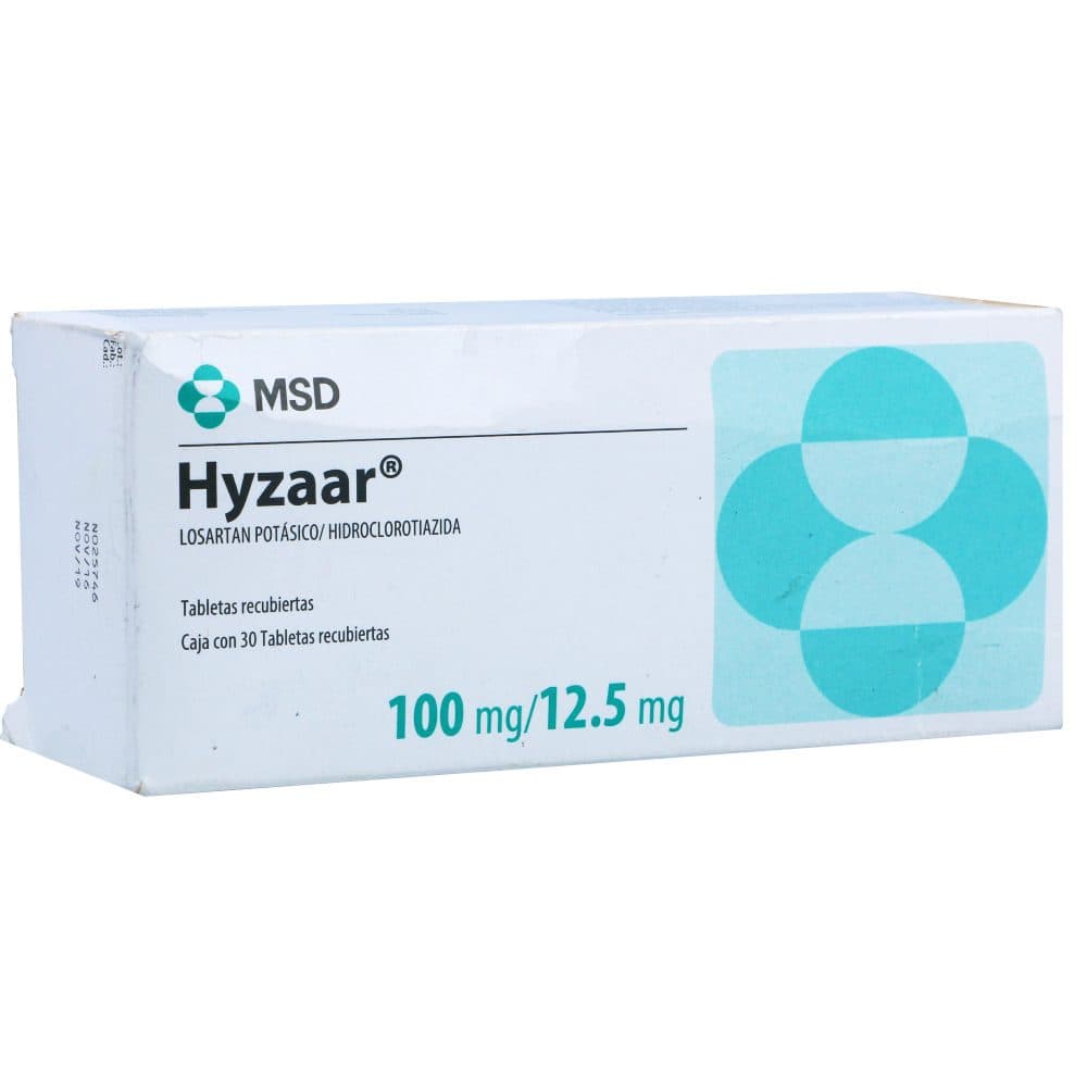 Hyzaar Tabletas 100Mg+12.5Mg Caja X 30