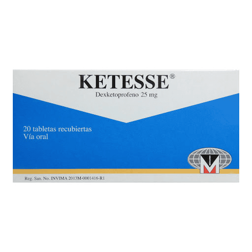 Ketesse Tabletas Recubiertas 25Mg Caja X 20