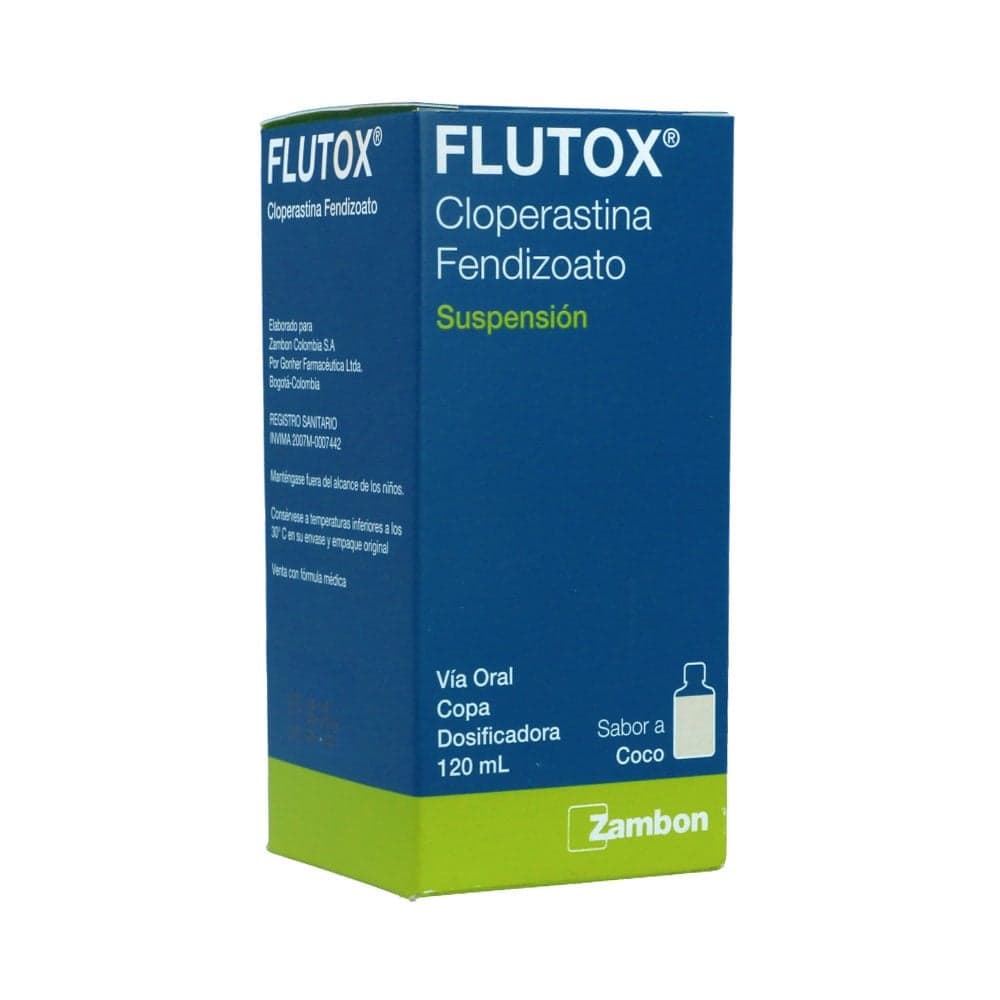 Flutox Suspensión Oral 0,20% Sabor A Coco Frasco X 120 Ml