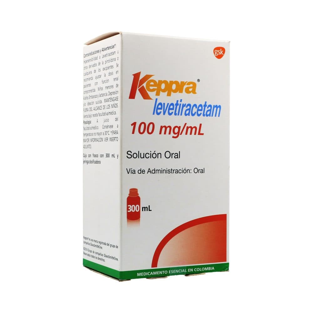 Keppra Solución Oral 100Mg/Ml Frasco X 300Ml