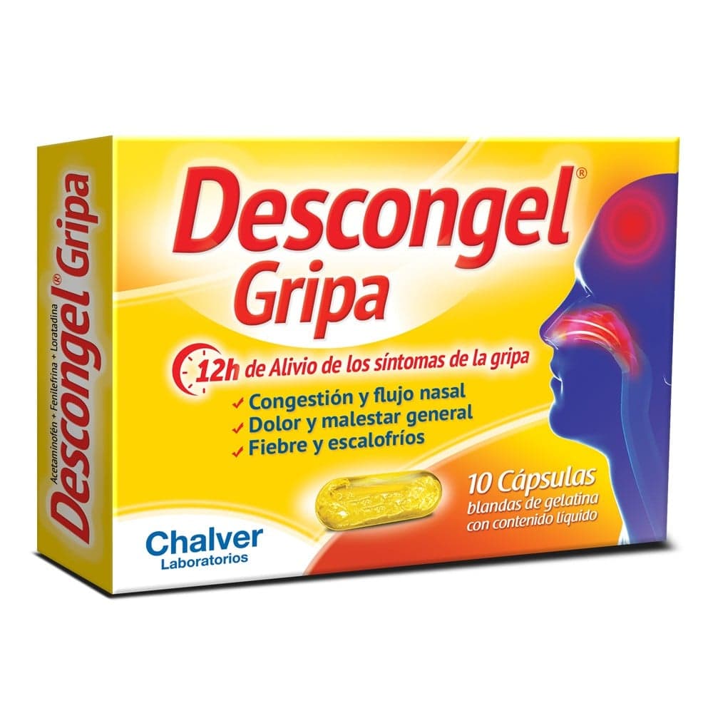 Descongel Gripa Cápsulas Blandas Caja X 10