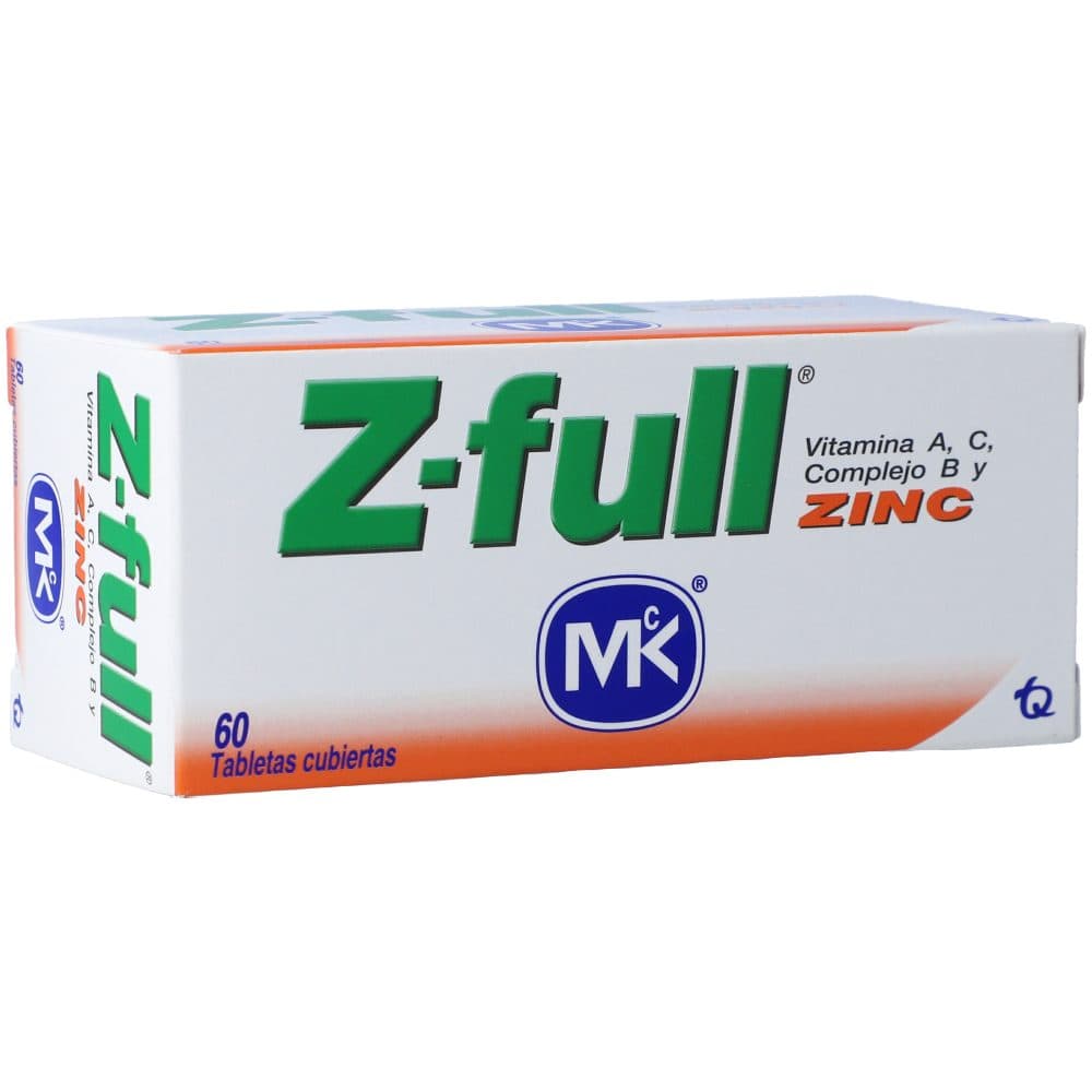 Z Full Zinc Tabletas Frasco X 60