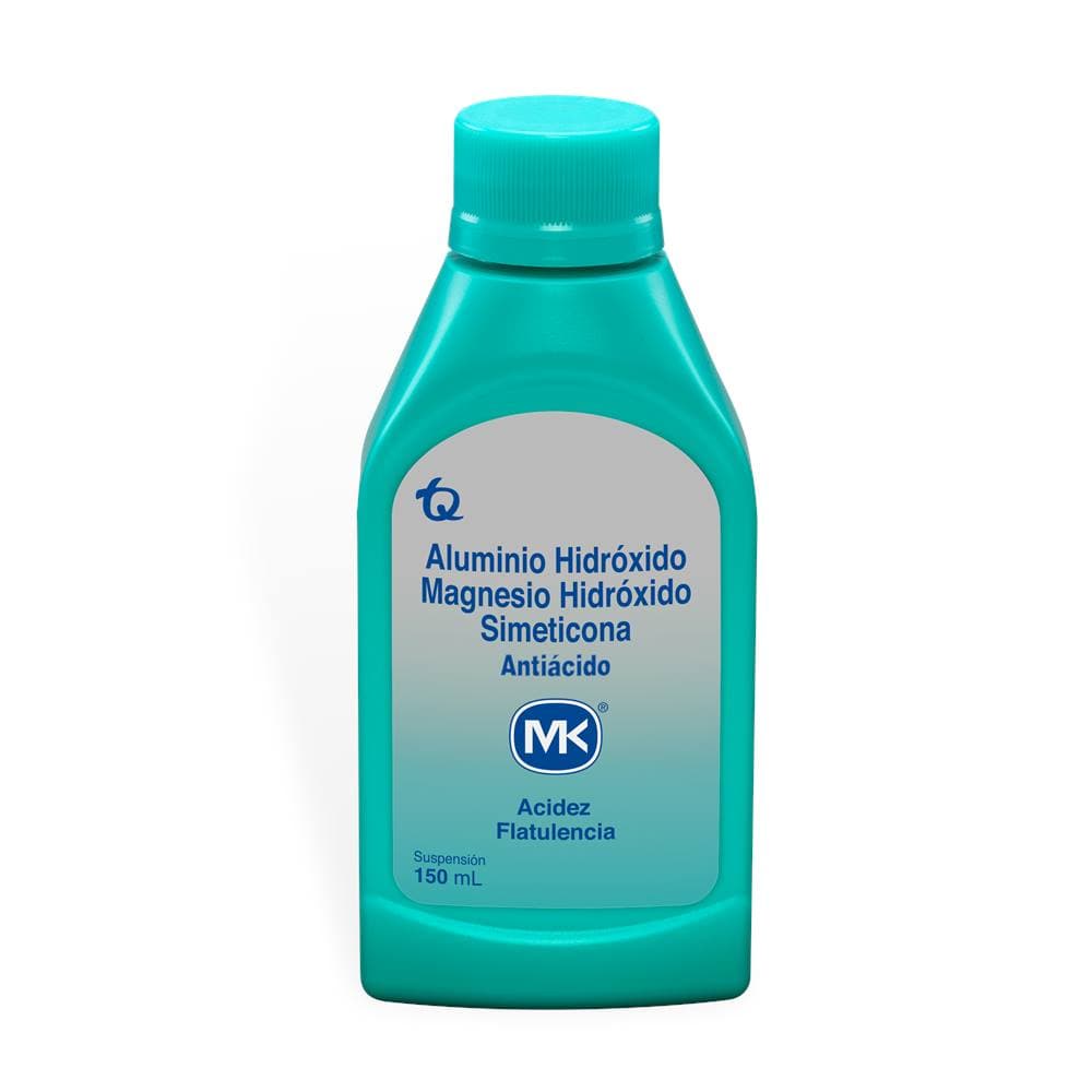 Hidroxido Aluminio Magnesio Simeti (200+200+20)Mg/5Ml(4+4+0.4)% Suspensión Oral Frasco X 150Ml Mk