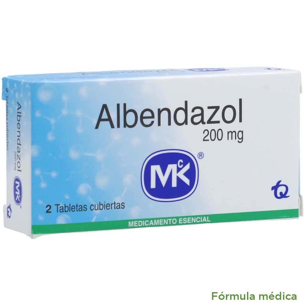 Albendazol 200Mg Tableta Recubierta Caja X 2 Tabletas