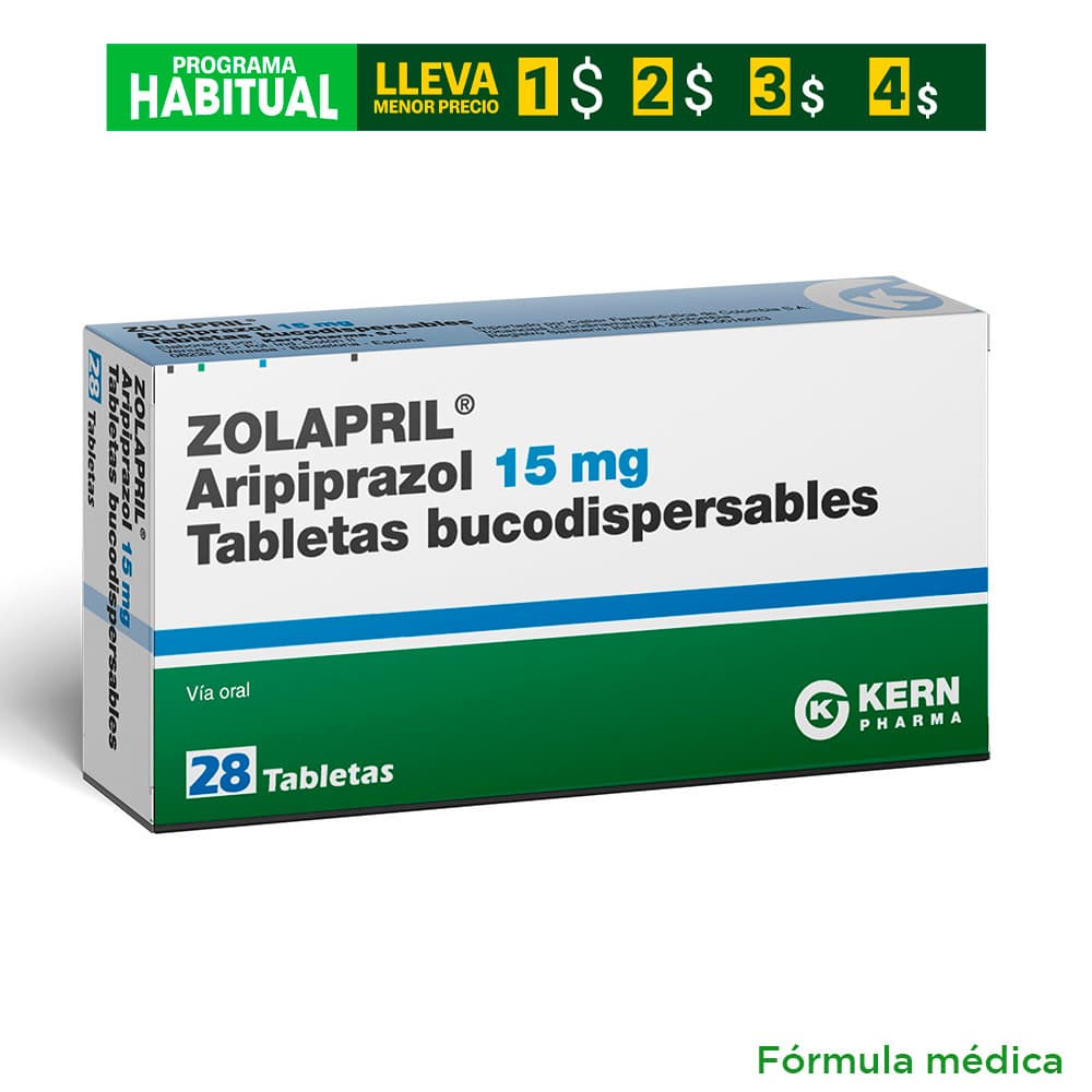 Zolapril 15Mg Tabletas Bucodispersables Caja X 28
