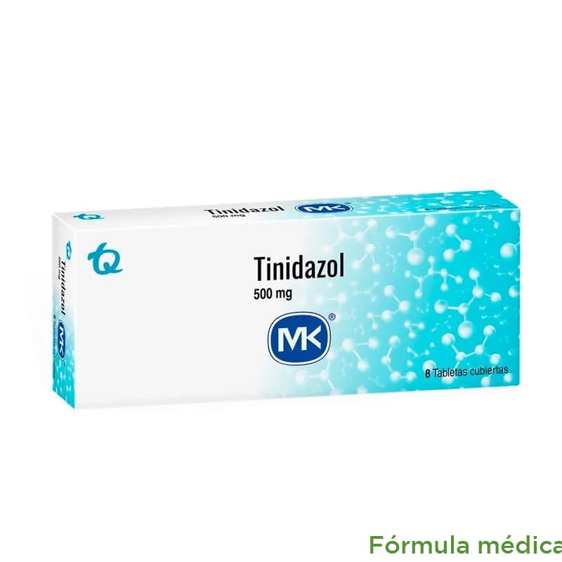 Tinidazol 500Mg Tabletas Recubiertas Caja X 8 Mk