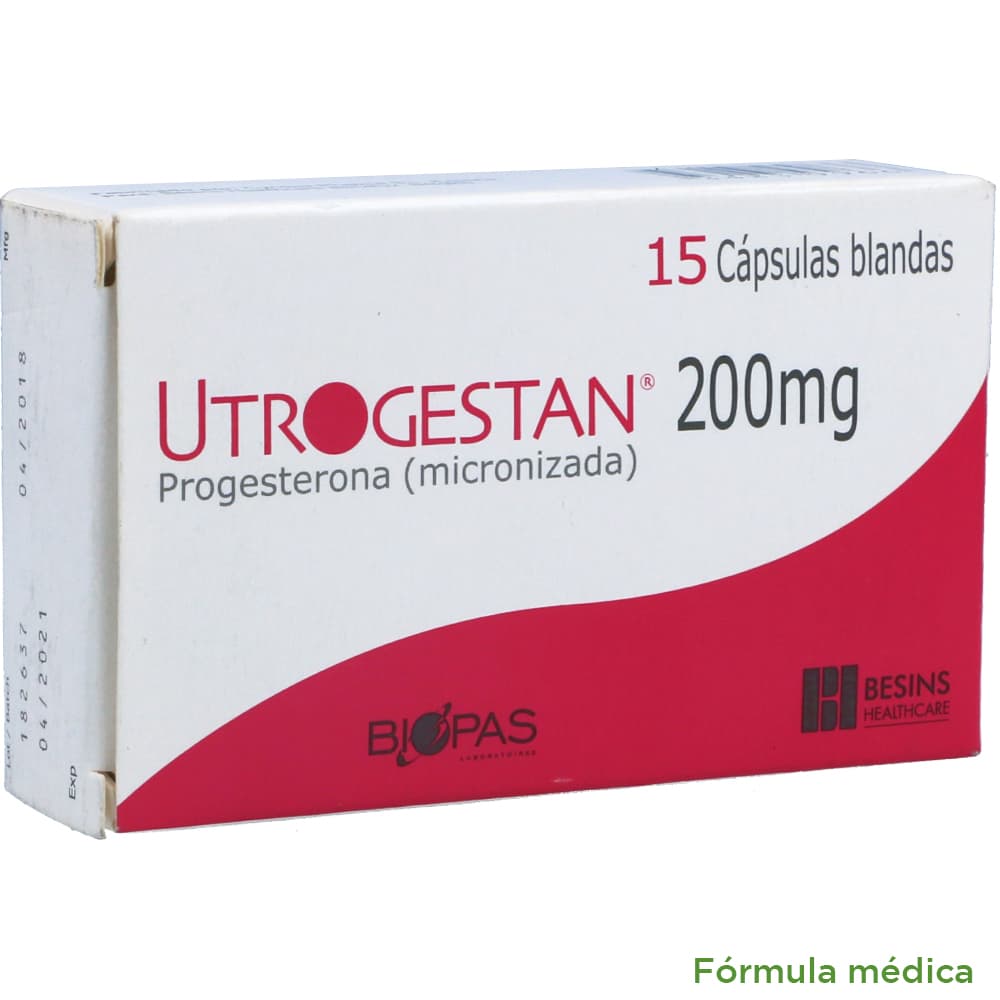 Utrogestan 200 Mg Cápsulas Blandas Caja X 15