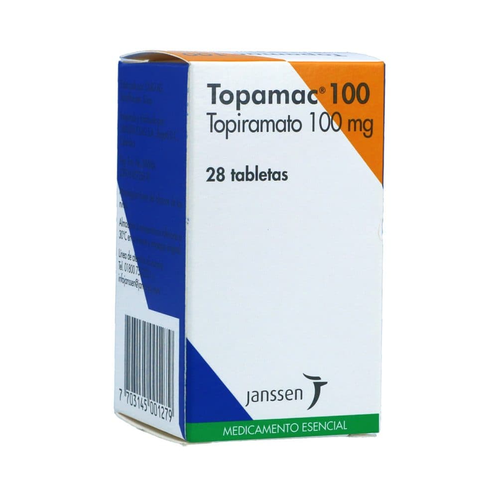Topamac Tabletas 100Mg Frasco X 28