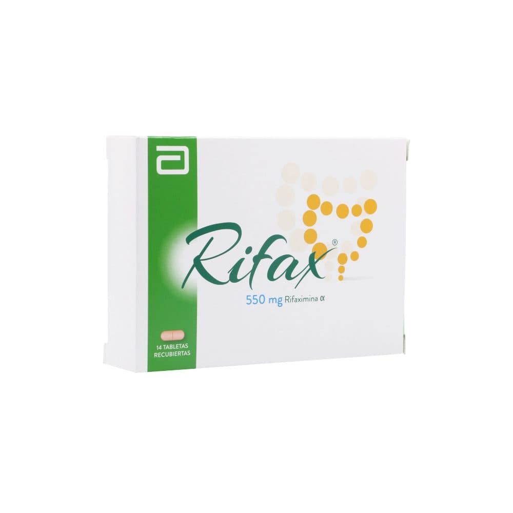 Rifax 550Mg Caja X 14 Tabletas Recubiertas