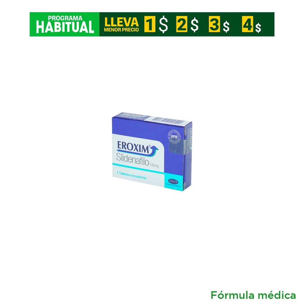 Eroxim 100Mg Tableta Recubierta Caja X 1