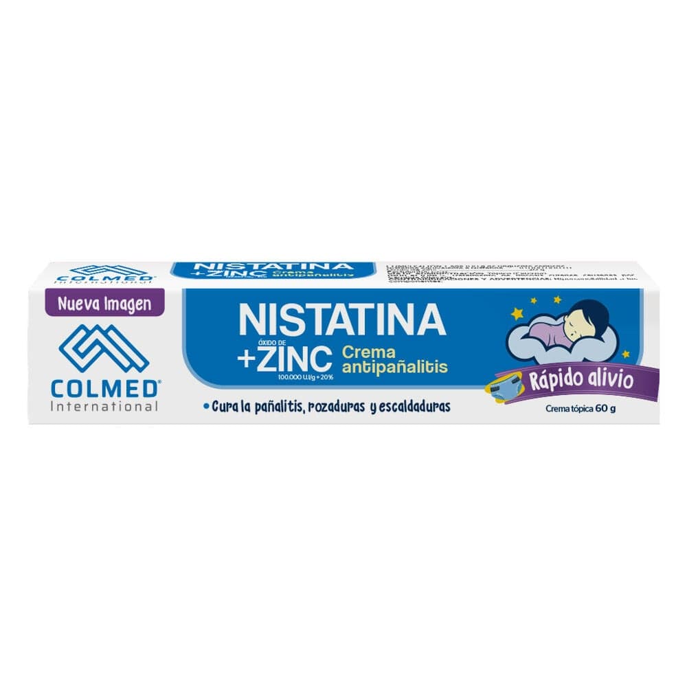 Nistatina+Oxido De Zinc Crema Antipañalitis Tubo X 60G