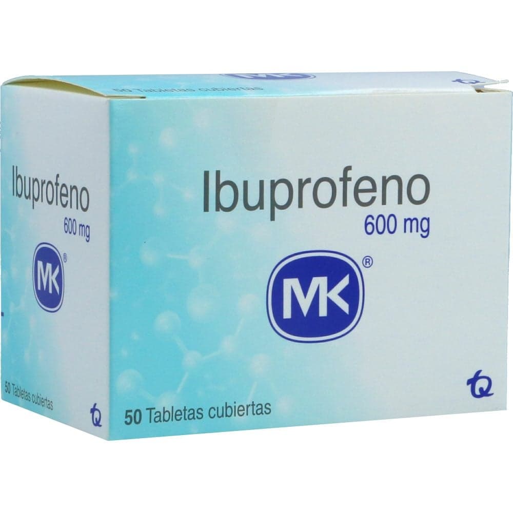 Ibuprofeno Tabletas Cubiertas 600Mg Blister X 10