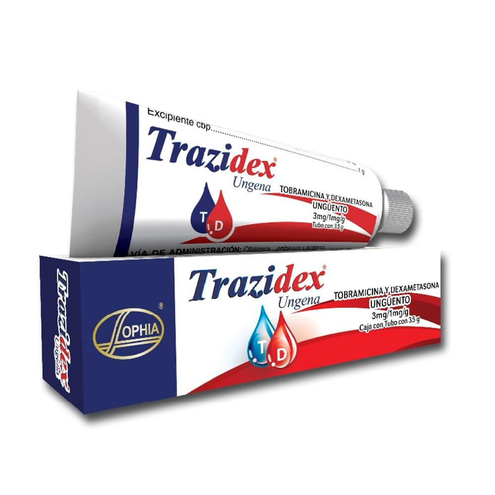 Trazidex Ungena Unguento Oftalmologico 0.3%+0.1% Tubo X 3,5Gr