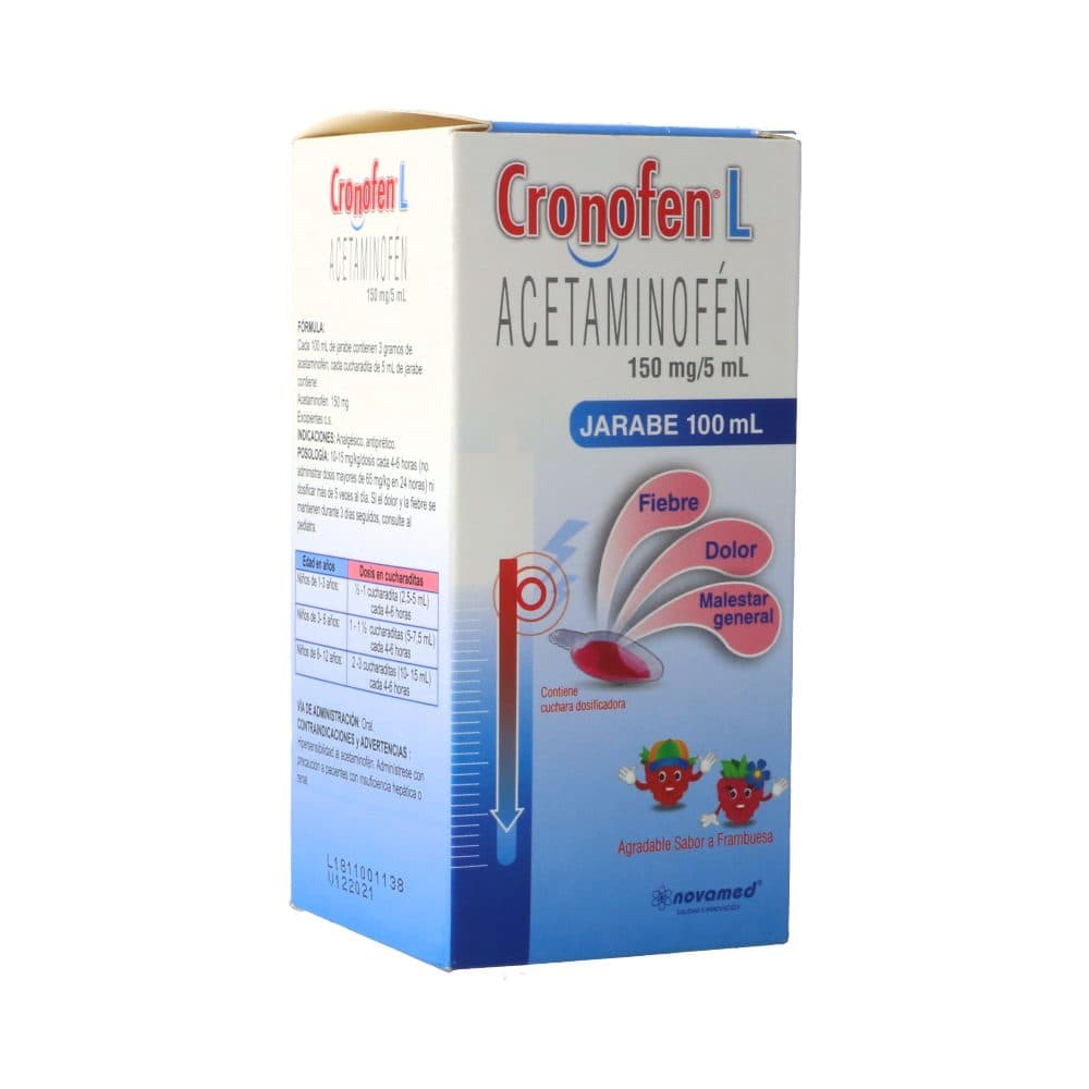 Cronofen L 150Mg/5Ml(3%) Jarabe Frasco X 100 Ml
