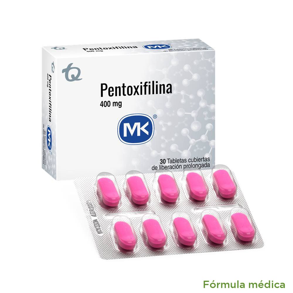 Pentoxifilina 400Mg Tabletas Lib Prol Caja X 30 Mk