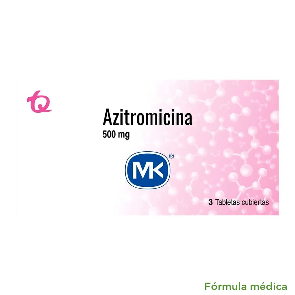 Azitromicina 500Mg Tableta Rec Caja X 3 Mk