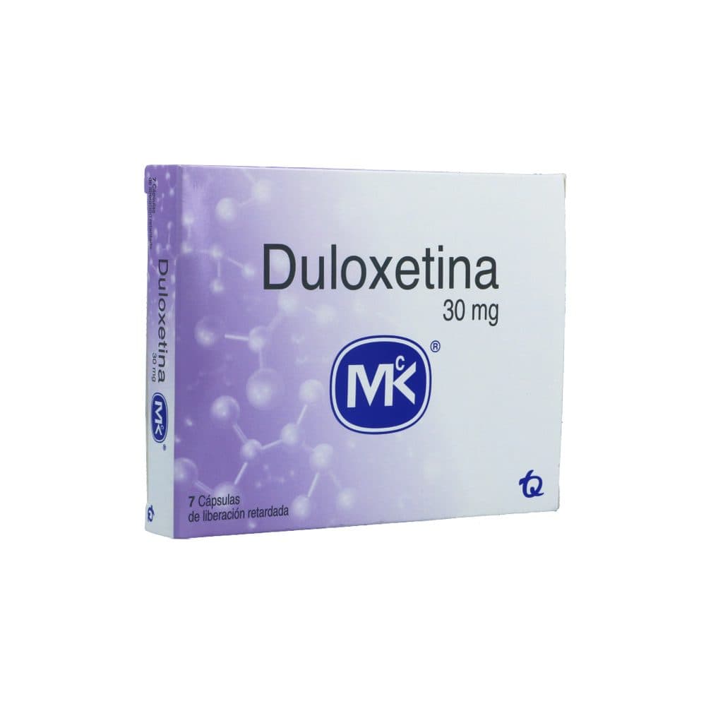 Duloxetina Mk 30Mg Caja X 7 Cápsulas De Liberación Prolongada