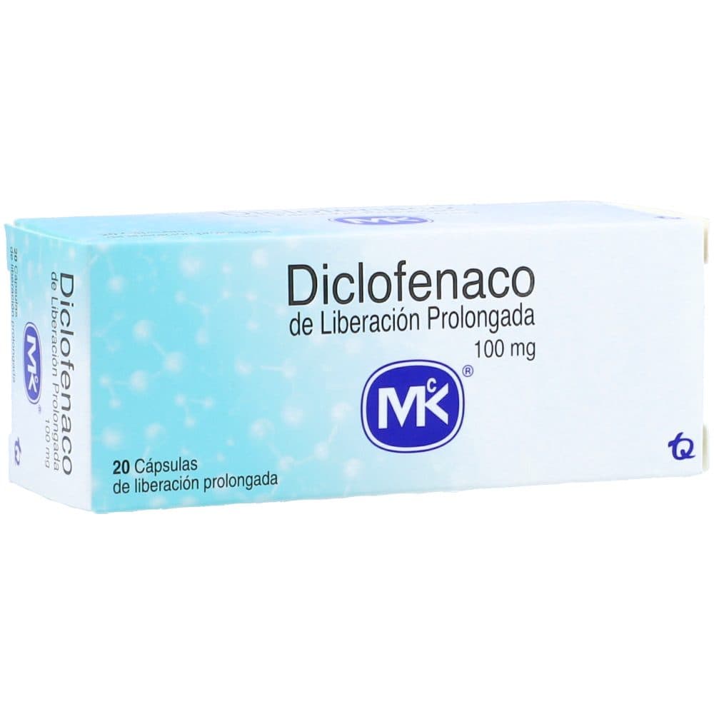 Diclofenaco De Liberación Porlongada 100Mg Caja X 20