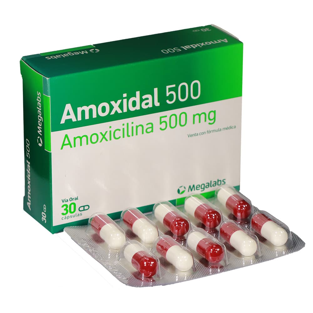 Amoxidal Cápsulas 500Mg Caja X 30
