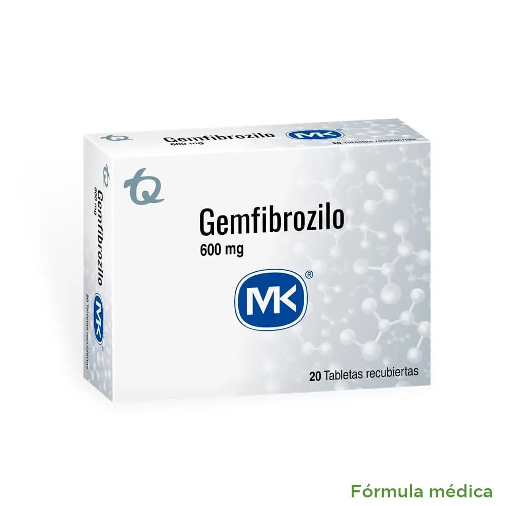 Gemfibrozilo 600Mg Tableta Recubierta Caja X 20 Mk