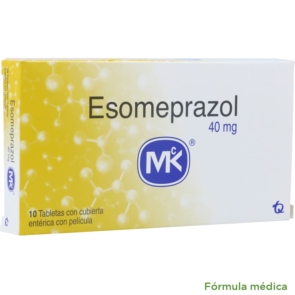 Esomeprazol MK 40 mg 10 Tabletas de Liberación Retardada