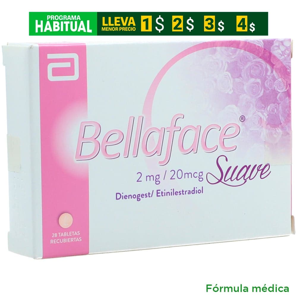Bellaface Suave Caja X 28 Tabletas Recubiertas
