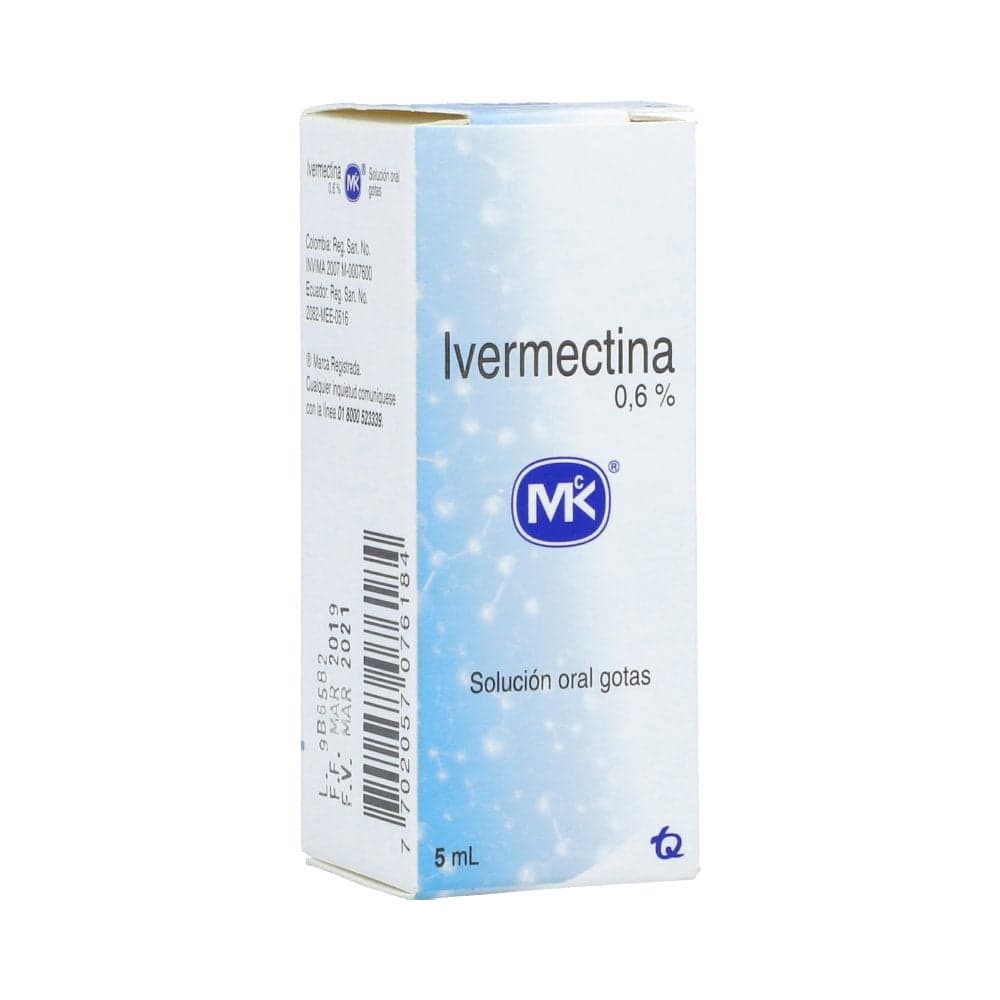 Ivermectina 0.6% Solución Oral Oral Frasco X 5Ml