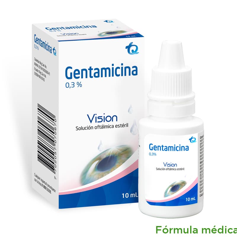 Gentamicina 3Mg/Ml(0.3%) Solucion Oftalmica Frasco X 10Ml Mk